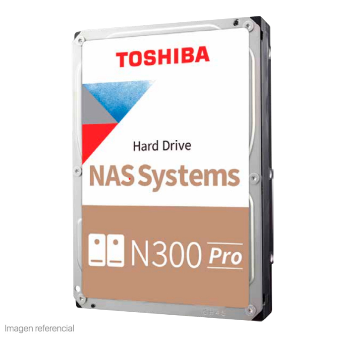 DISCO DURO INTERNO N300 PRO 16TB 3.5pulgadas NAS TOSHIBA 7200 RPM (HDWG51GXZSTB) HDWG51GXZSTB / TOSHIBA