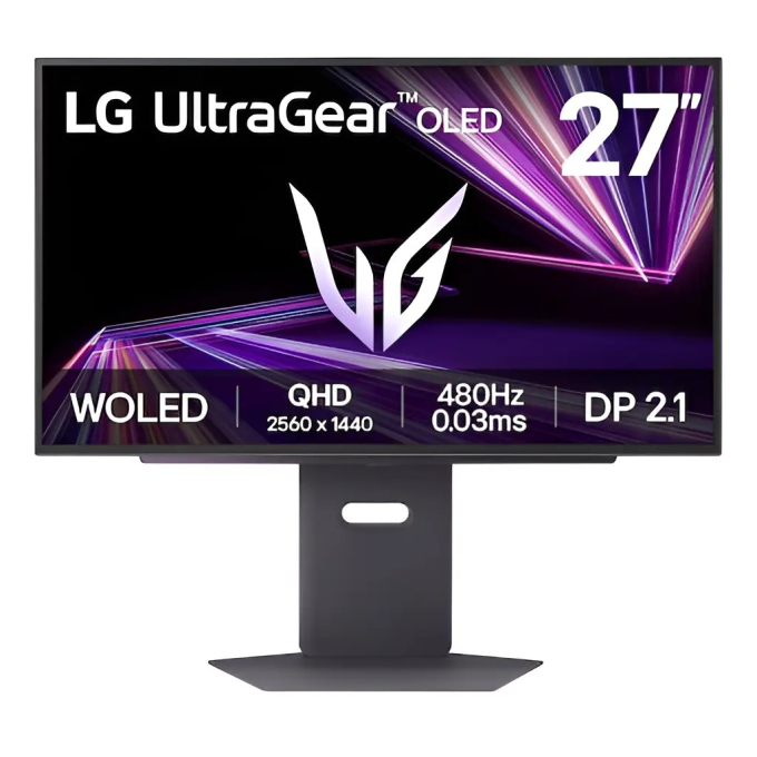 Monitor LG UltraGear gaming OLED 27pulgadas 480Hz QHD, 0,03m, 27GX790A-B / LG