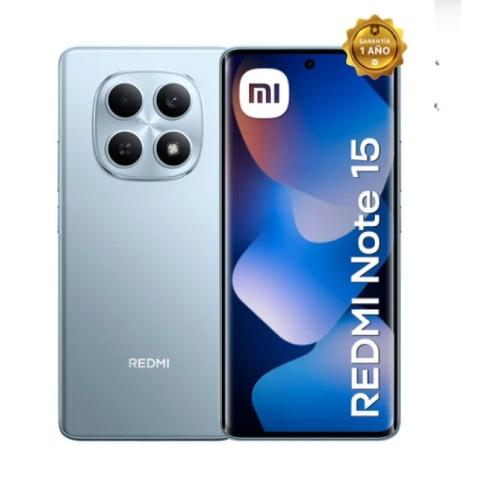 Telefono Celular SmartPhone Redmi NOTE 15 8Gb+256 GB 4G LTE AZUL GLACIAR DS 2510DRA23L / REDMI