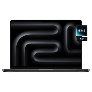 Laptop MacBook Pro, procesador Apple M5 con 10#core CPU y 10#core GPU, Memoria RAM 16Gb, Disco Solido 1Tb SSD, Space Black, Pantalla 14pulgadas / Apple