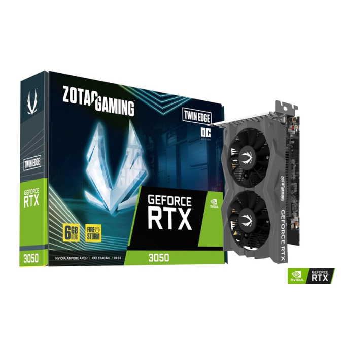 GEFORCE® ZOTAC RTX™ 3050 6GB TWIN EDGE OC ZT-A30510H-10A / ZOTAC