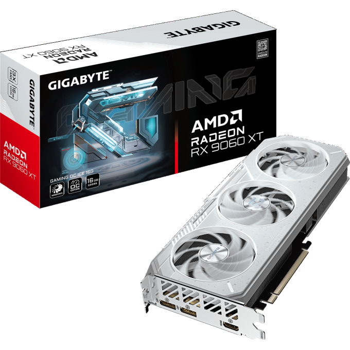 RADEON™ GIGABYTE RX 9060XT GAMING OC ICE 16G GV-R906XGAMINGOCICE-16GD / GIGABYTE