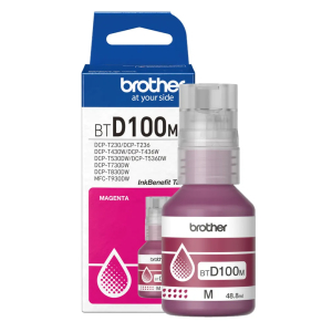 Tinta Brother BTD100M Magenta para impresoras MFC-T930DW, DCPT830DW, T730DW, T530DW, T430W , T230 - 5.000 Paginas