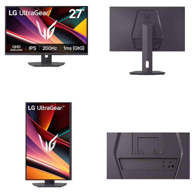 Monitor Gaming LG UltraGear G6, 27pulgadas QHD/IPS/200Hz/1ms (GtG)/HDMI x2/DP/Headphone-out / LG