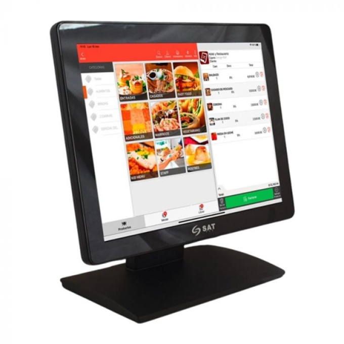 MONITOR TOUCH SAT 1054FPH 15 CAPACITIVO HDMI VGA SAT1054FPH / SAT
