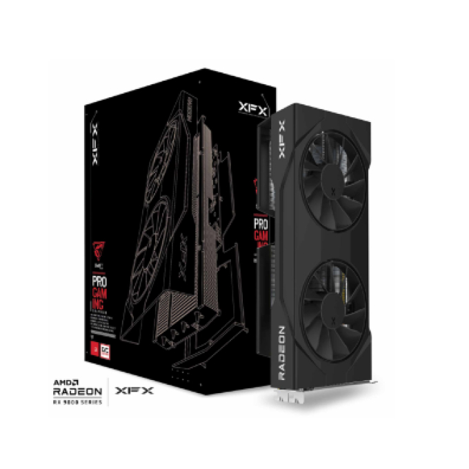 RADEON™ XFX SWIFT RX 9060 8GB X2 GAMING ED. BK (OEM BOX) RX-96SWFT8BC / XFX