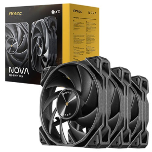 Ventilador 3PK ANTEC NOVA 120 BK ARGB 0-761345-40051-0