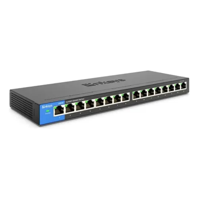 SWTICH DE RED LINKSYS 16 PORT GIGABIT METALIC LGS116 / LINKSYS
