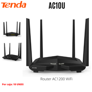 ROUTER INALAMBRICO TENDA AC10 - AC1200 SMART DUAL-BAND GIGABIT AC10U