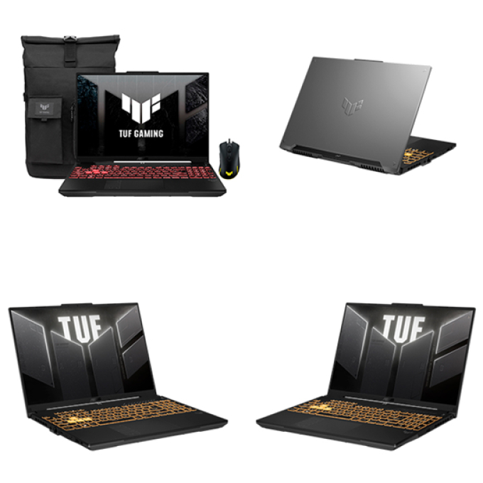 Laptop ASUS TUF F16, Intel i5 210H 4.8Ghz, Memoria RAM 8Gb DDR5, Disco Solido 512Gb SSD, Video Nvidia RTX 3050 6Gb, Pantalla 16pulgadas WUXGA IPS, gamer FX607VJB-RL209 / Asus