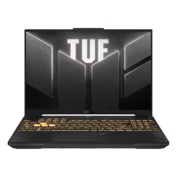 Laptop Asus TUF F16, Intel i5 210H, Memoria RAM 8Gb DDR5, Disco Solido 512Gb SSD, Video Nvidia RTX3050 6Gb, Pantalla 16pulgadas WUXGA IPS, gamer FX607VJB-RL209 / Asus