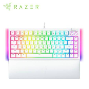 TECLADO RAZER BLACKWIDOW V4 75% MECHANICAL SWITCH ORANGE HOT-SWAPPABLE 8000 HZ US 2 ZONAS CHROMA WHITE (RZ03-05001700-R3M1) / RAZER