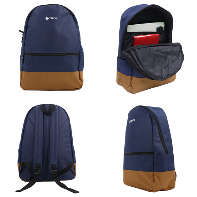 Backpack Teros Nova TE-ACS9019, para Notebooks de hasta 15.6pulgadas, Color Azul/Marron / Teros