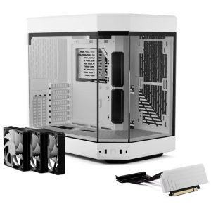 Case HYTE Y60 WHITE sin fuente vidrio templado Mid Tower (CS-HYTE-Y60-WW) Blanco / HYTE