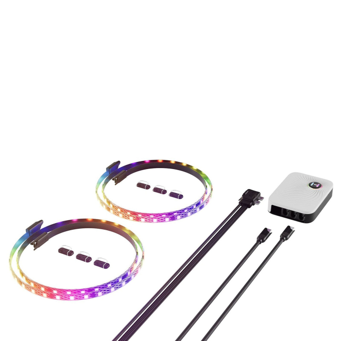 Tiras Led LS30 QRGB LED STRIP 2 PACK WITH NP50 NEXUS con CONTROL HUB ACC-HYTE-LS30-B-2NP / HW_HYTE