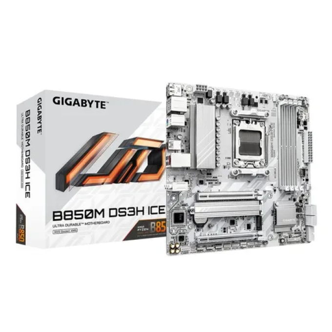 MOTHERBOARD GIGABYTE AMD AM5 B850M DS3H ICE / GIGABYTE