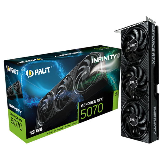TARJETA DE VIDEO PALIT INFINITY 3 RTX5070 12GB GDDR7 NE75070019K9-GB2050S / PALIT