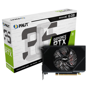 TARJETA DE VIDEO PALIT STORMX RTX3050 6GB GDDR6 96BIT HDMI/ DVI/ DP