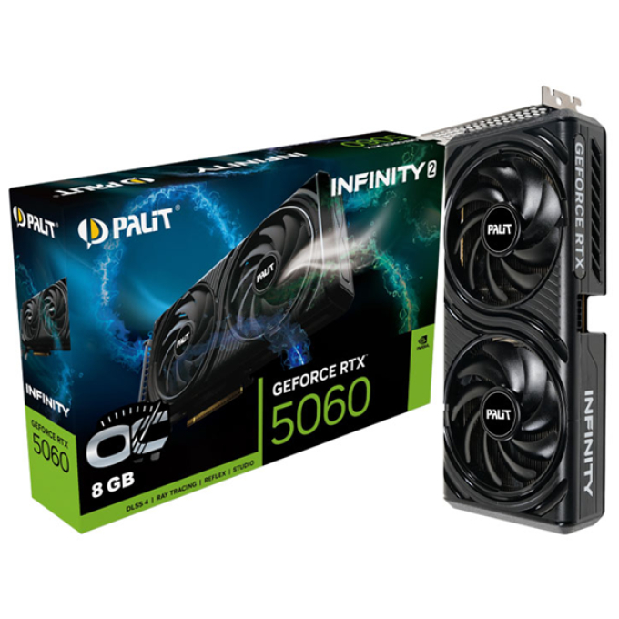 TARJETA DE VIDEO PALIT INFINITY 2 RTX5060 8GB OC GDDR7 128BIT 3-DP HDMI / PALIT