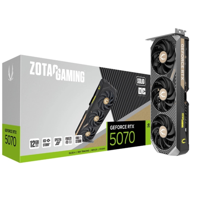 ZOTAC GAMING GeForce - PCI Express 5.0 x16 - NVIDIA GeForce RTX 5070-GDDR7-DisplayPort / HDMI ZT-B50700J-10P / Zotac