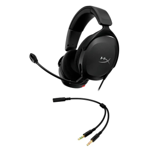 Audifonos con microfono HyperX Cloud Stinger 2 Core, tamaño completo cableado, negro, 683L9AA / HyperX
