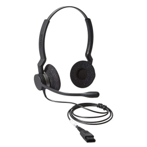 Audifonos con microfono Jabra BIZ 2300 QD Duo, en oreja cableado-Quick Disconnect 2309-820-105 / Jabra