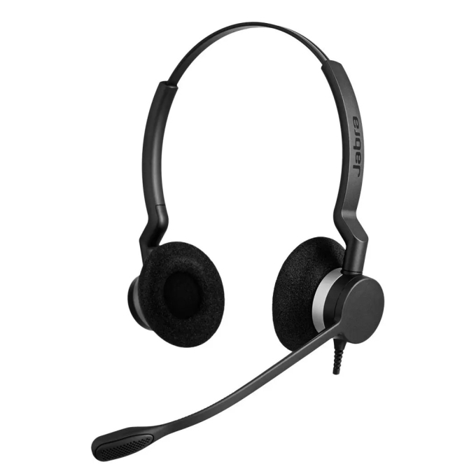 Audifonos con microfono Jabra BIZ 2300 QD Duo, en oreja cableado-Quick Disconnect 2309-820-105 / Jabra