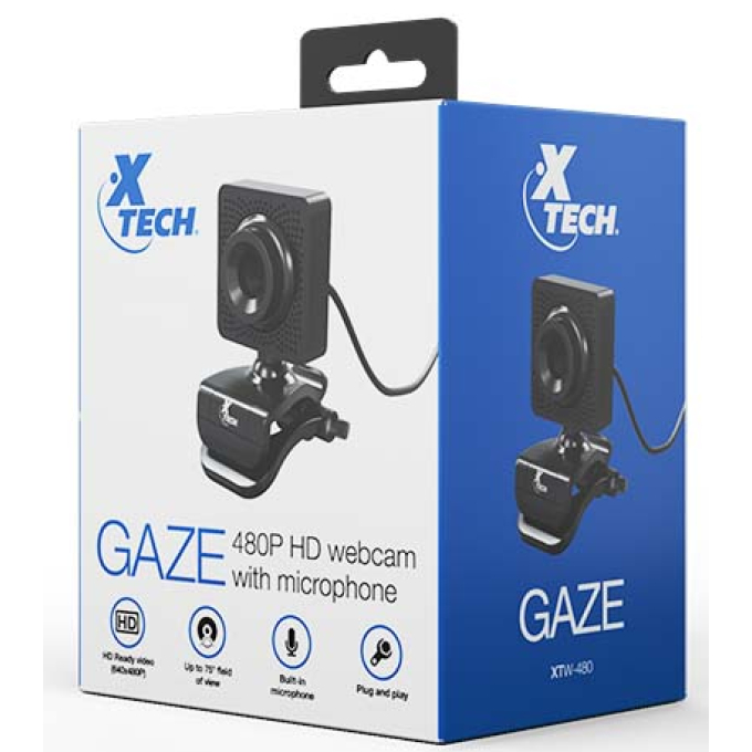 Xtech - XTW-480 - Web camera USB-640x480P-Micrófono Integrado XTW-480 / Xtech