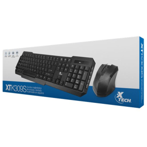 Xtech XTK-309S - Juego de teclado y ratón - inalámbrico 2.4 GHz-QWERTY-español XTK-309S