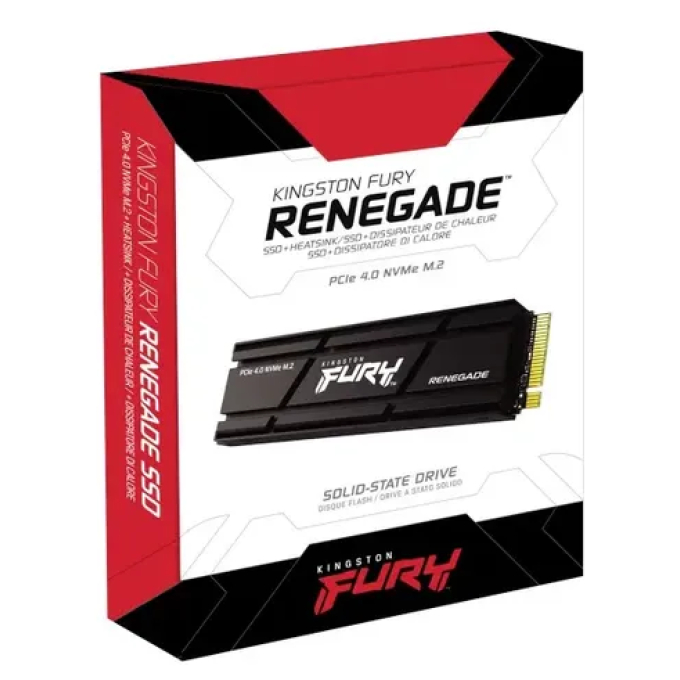 DISCO DURO SOLIDO Kingston FURY Renegade - SSD 1TB interno-M.2 2280-PCIe 4.0 x4 (NVMe)-difusor de calor integrado SFYRSK/1000G / Kingston