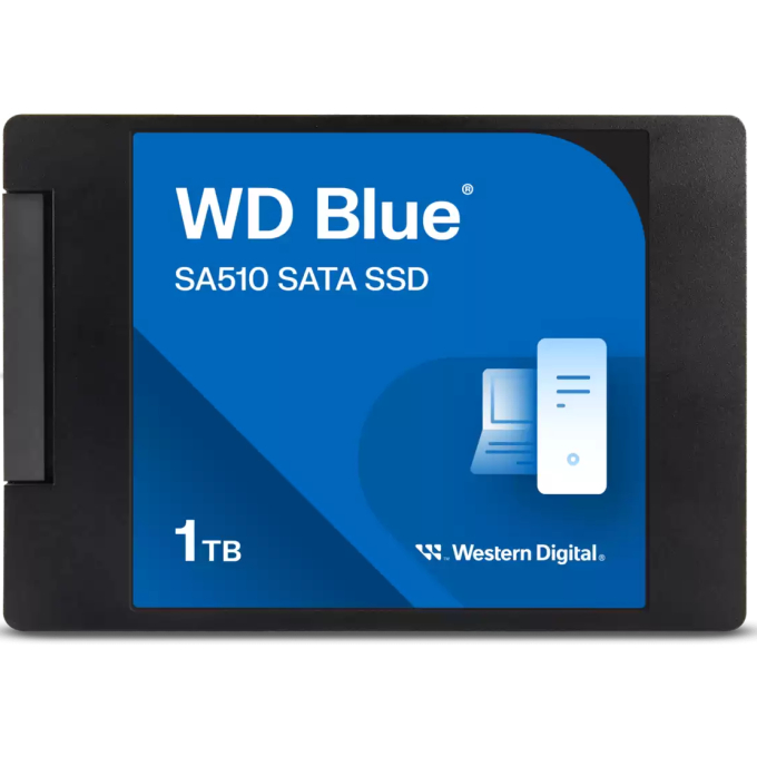 Disco duro solido WD Blue SA510 WDS100T3B0A - SSD - 1 TB interno-2.5pulgadas-SATA 6Gb/s-azul WDS100T3B0A / SanDisk
