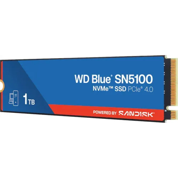 Western Digital WD Blue SN5100 - Internal hard drive - 1 TB M.2-Solid state drive WDS100T5B0E / SanDisk