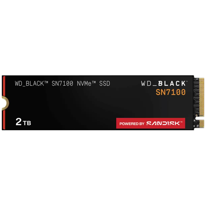 WD Black SN7100 - Internal hard drive - 2 TB M.2 2280-Solid state drive WDS200T4X0E / SanDisk