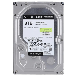 Disco Duro Interno Western Digital WD Black 8TB 3.5pulgadas SATA 7200 RPM WD8002FZBX / Western Digital