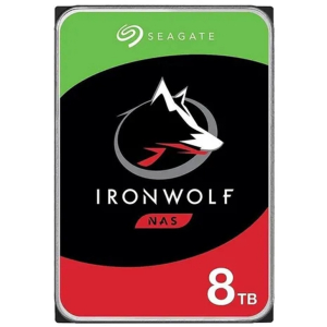 Disco duro Seagate IronWolf ST8000VN004 - 8TB interno-3.5-SATA 6Gb/s-7200 rpm-bufer: 256 MB ST8000VN004