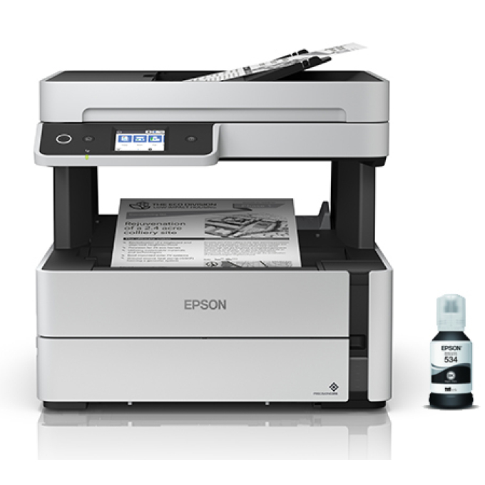 Impresora Multifuncional Epson EcoTank M3170 - blanco y negro - hasta 20 ppm (mono) capacidad: 250 sheets C11CG92301 / Epson