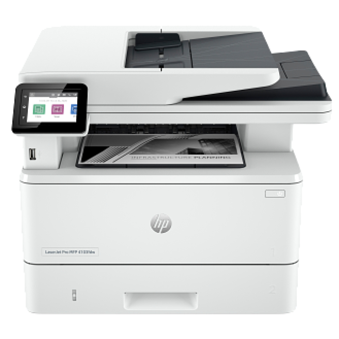 HP LaserJet Pro 4103fdw - Impresora de grupo de trabajo - 216 x 297 mm hasta 42 ppm (mono)-capacidad: 100 hojas-Wi-Fi / USB-Duplexador automático / Fax 2Z629A#697 / HP