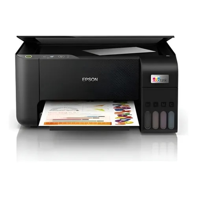 Impresora Multifuncional Color Epson EcoTank L3210 ITS-A4/Legal (material)-hasta 7 ppm (copiando)-hasta 10 ppm (impresion)-100 hojas-USB 2.0 C11CJ68301 / Epson