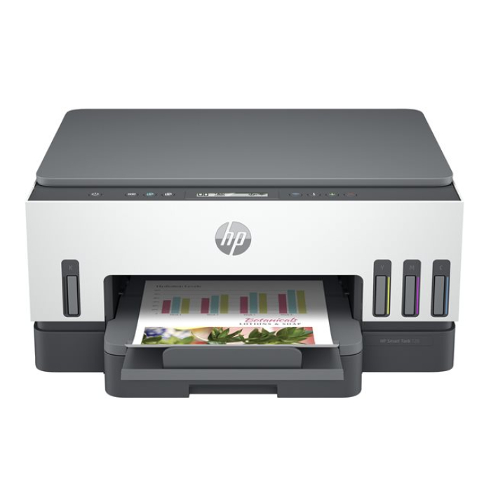 HP Smart Tank 720 All-in-One - Impresora multifunción - color chorro de tinta-rellenable-Letter A (216 x 279 mm)/A4 (210 x 297 mm) (original)-A4/Legal (material)-hasta 13 ppm (copiando)-hasta 15 ppm (impresión)-250 hojas-USB 2.0, Wi-Fi(ac), Bluetooth 6UU46A#AKY / HP