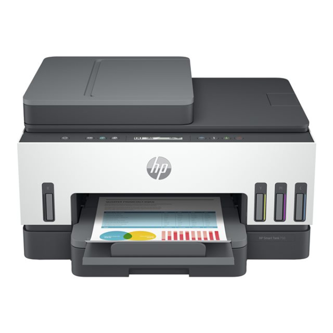 HP Smart Tank 750 All-in-One - Impresora multifunción - color chorro de tinta-rellenable-Letter A (216 x 279 mm)/A4 (210 x 297 mm) (original)-A4/Legal (material)-hasta 13 ppm (copiando)-hasta 15 ppm (impresión)-250 hojas-USB 2.0, LAN, Wi-Fi(n), Bluetooth 6UU47A#AKY / HP