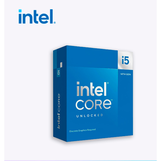 Procesador Intel Core i5 i5-14600KF - 3.5 GHz - 14 nucleos 20 hilos-24 MB cache-FCLGA1700 Socket-Caja BX8071514600KF / Intel