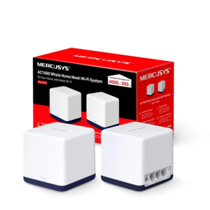 Sistema Mesh Wi-Fi Mercusys Halo H50G V1 (2 enrutadores) hasta 4000 pies cuadrados-malla 1GbE-Wi-Fi 5-Doble banda HaloH50G2-pack