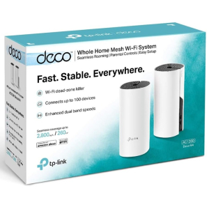 Sistema Mesh TP-Link Deco M4 (2 Pack) - AC1200 Router, Repetidor de Wi-fi Inteligente Doble Banda 2.4GHz/5GHz hasta 260m2 / TP-Link