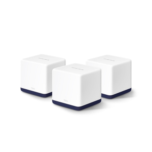 Sistema Mesh Wi-Fi Mercusys Halo H50G hasta 550 m² malla 1GbE-Wi-Fi 5-Doble banda HaloH50G3-pack