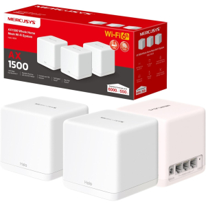 Sistema Mesh Mercusys HALO H60X (3-pack) doble banda (2.4 GHz / 5 GHz) Wi-Fi 6 (marca de TP-Link)