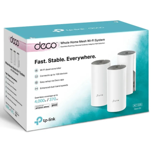 Sistema Wi-Fi TP-LINK Deco E4 (3 enrutadores) malla-Wi-Fi 5-Doble banda (paquete de 3) DecoE43-pack