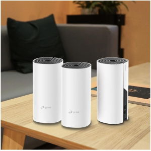 Sistema Mesh TP-Link Deco M4 (3 Pack) - AC1200 Router, Repetidor de Wi-fi Inteligente Doble Banda 2.4GHz/5GHz hasta 370m2 / TP-Link