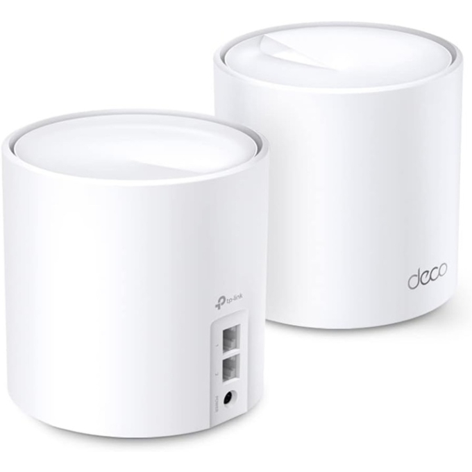 TP-LINK Deco X20 - Sistema Mesh Wi-Fi 6 AX1800 (2 enrutadores) 1GbE Wi-Fi 6-Doble banda, para Toda la Casa hasta 370 m2 / TP-Link
