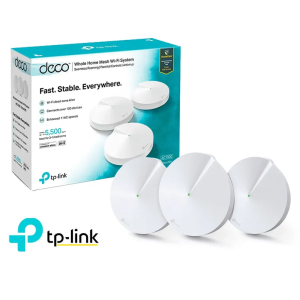 Sistema Wi-Fi TP-LINK DECO M5 - hasta 4500 pies cuadrados malla 1GbE-Wi-Fi 5-Doble banda (paquete de 3) DECO M5(3-PACK)