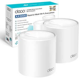 Sistema Mesh TP-Link Deco X50 (2 enrutadores), WiFi 6, AI Mesh, AX3000 Doble Banda 2.4 GHz/5 GHz, Cobertura hasta 420m2 / TP-Link